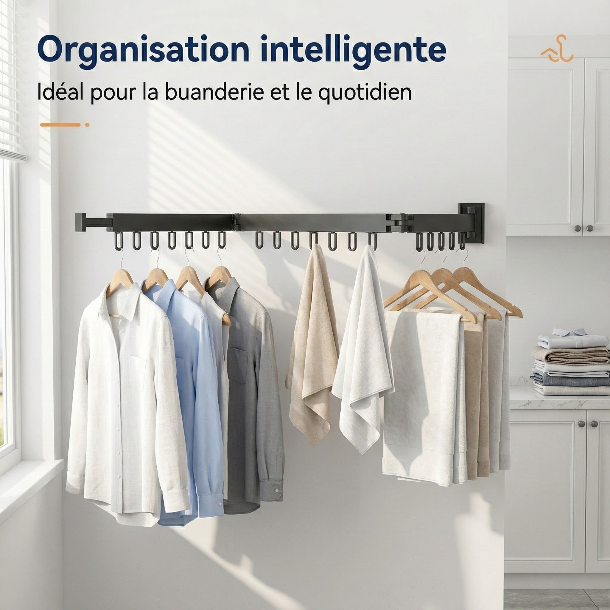 Séchoir mural pliable