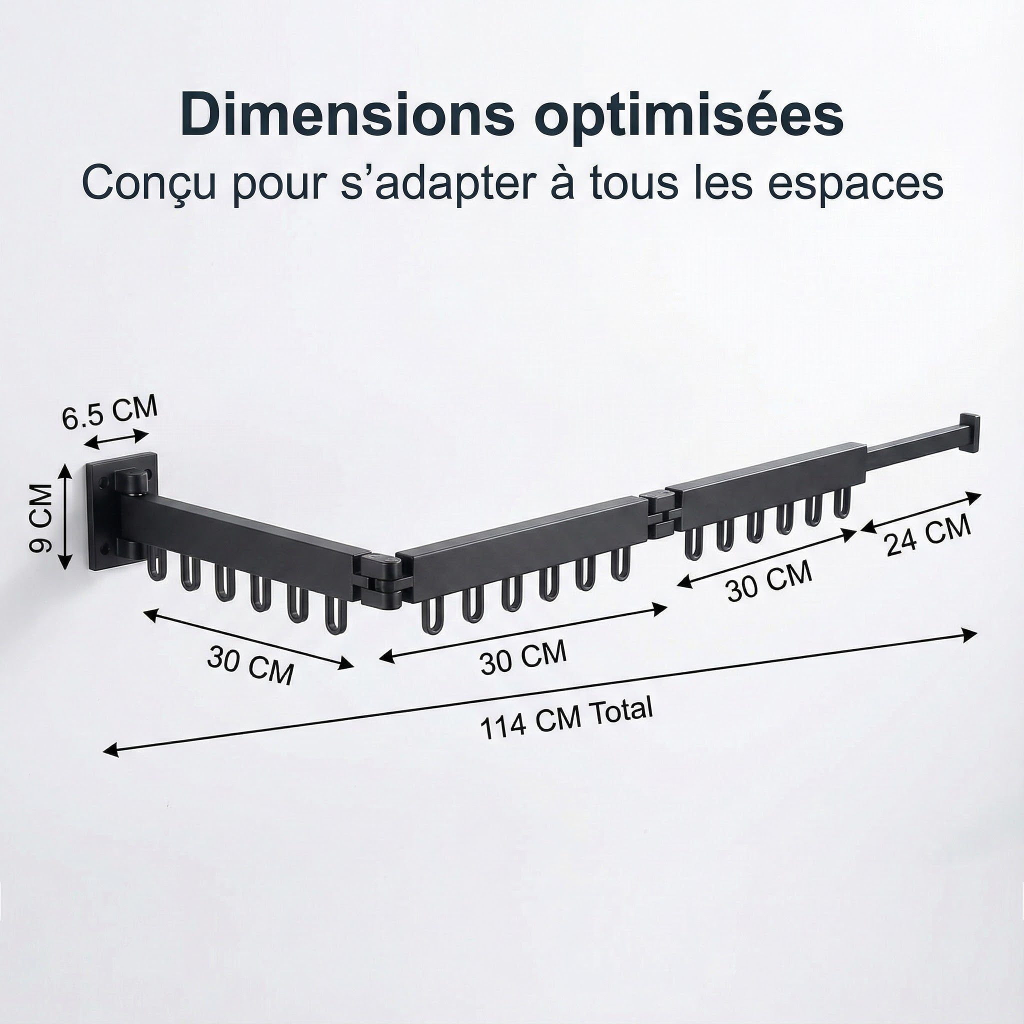 Séchoir mural pliable