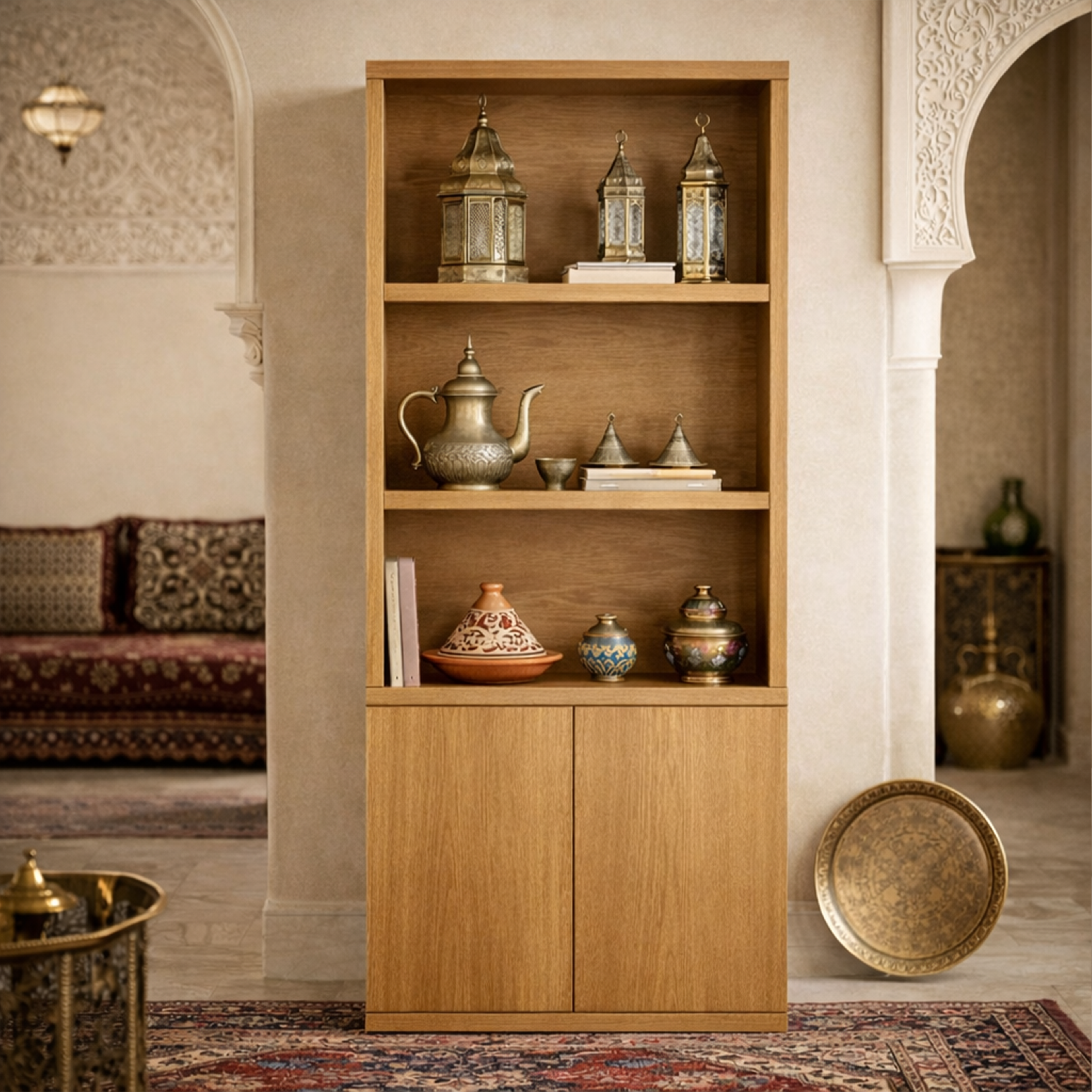 Savanna 5-Shelf Tall Bookcase