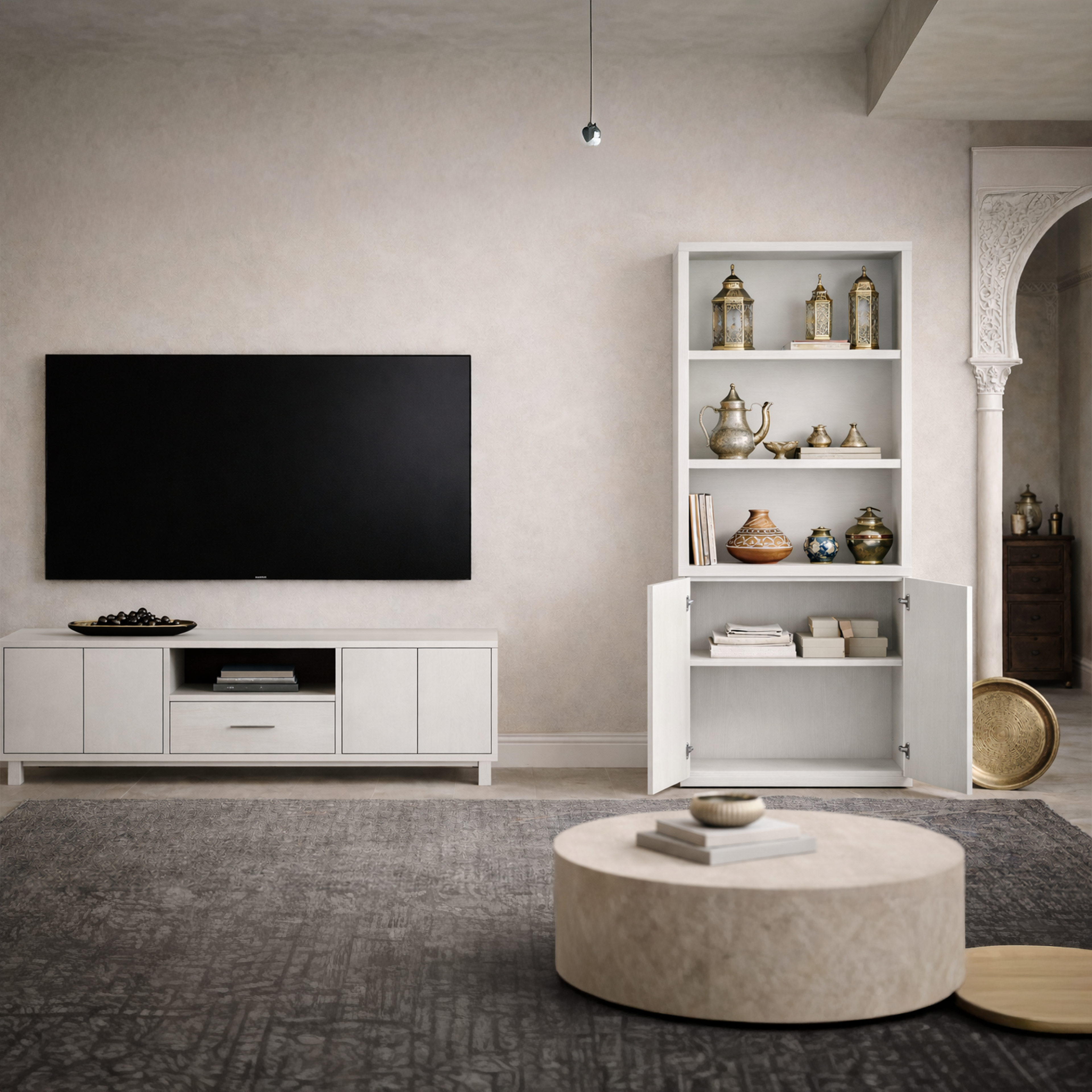 Savanna 5-Shelf Tall Bookcase