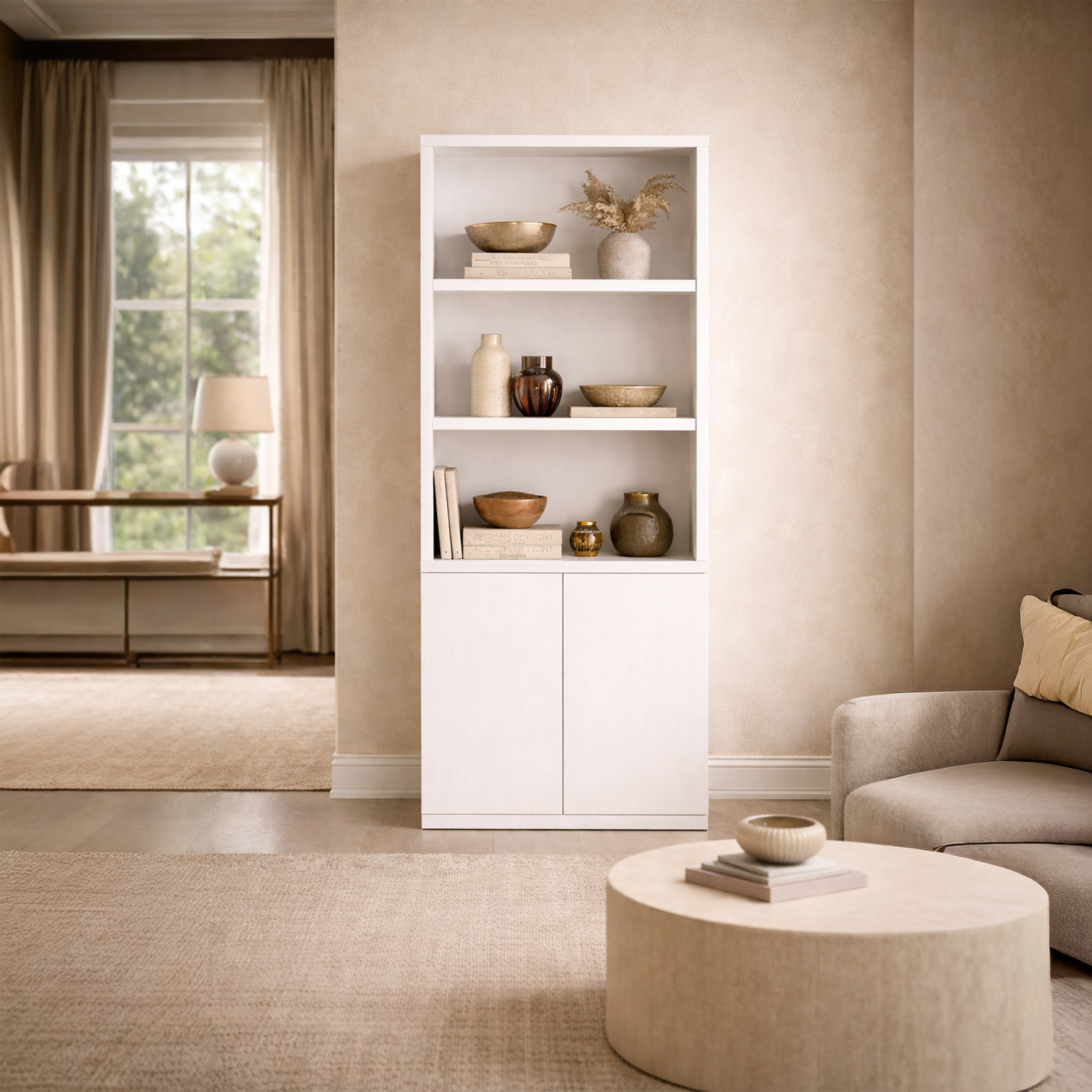 Savanna 5-Shelf Tall Bookcase