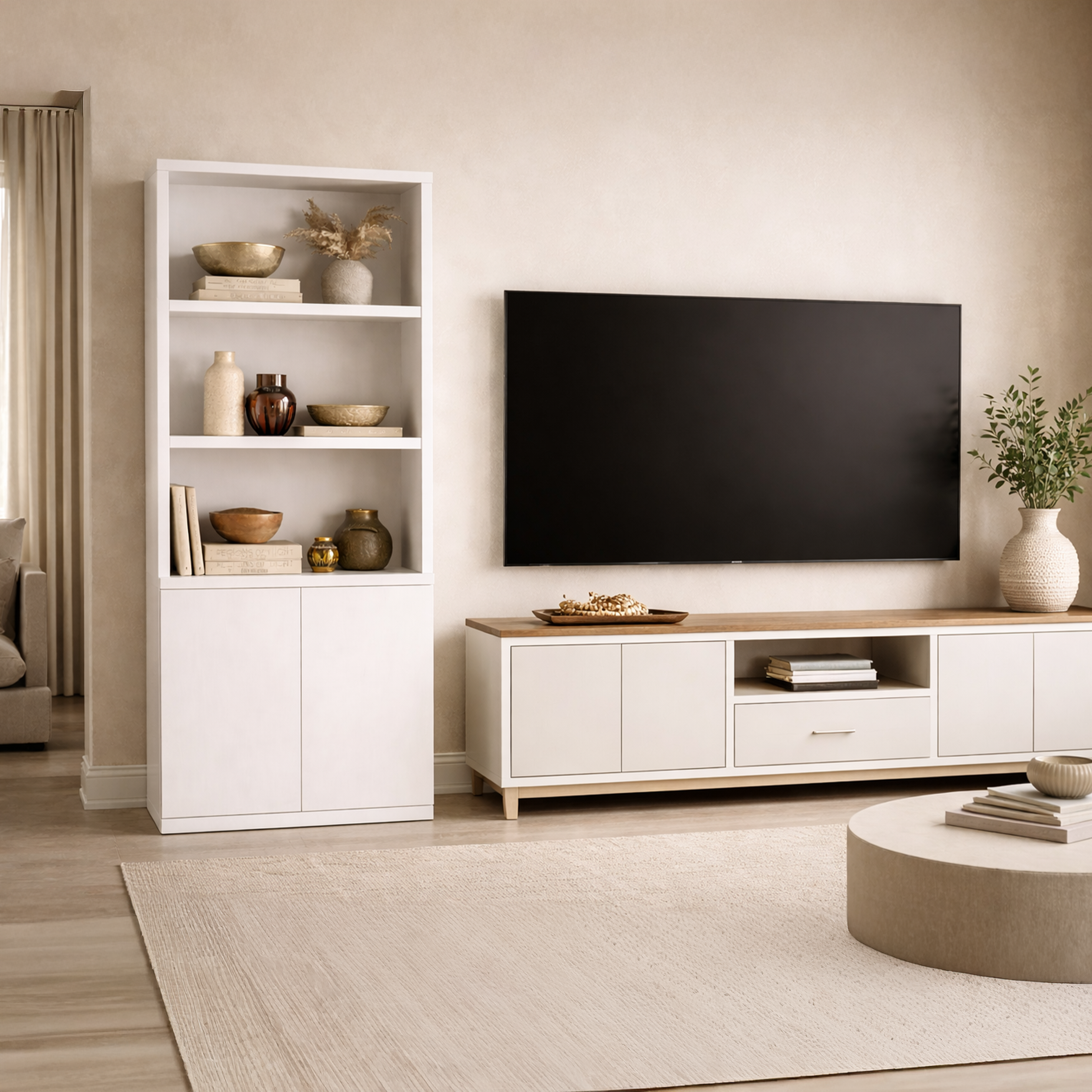 Savanna 5-Shelf Tall Bookcase
