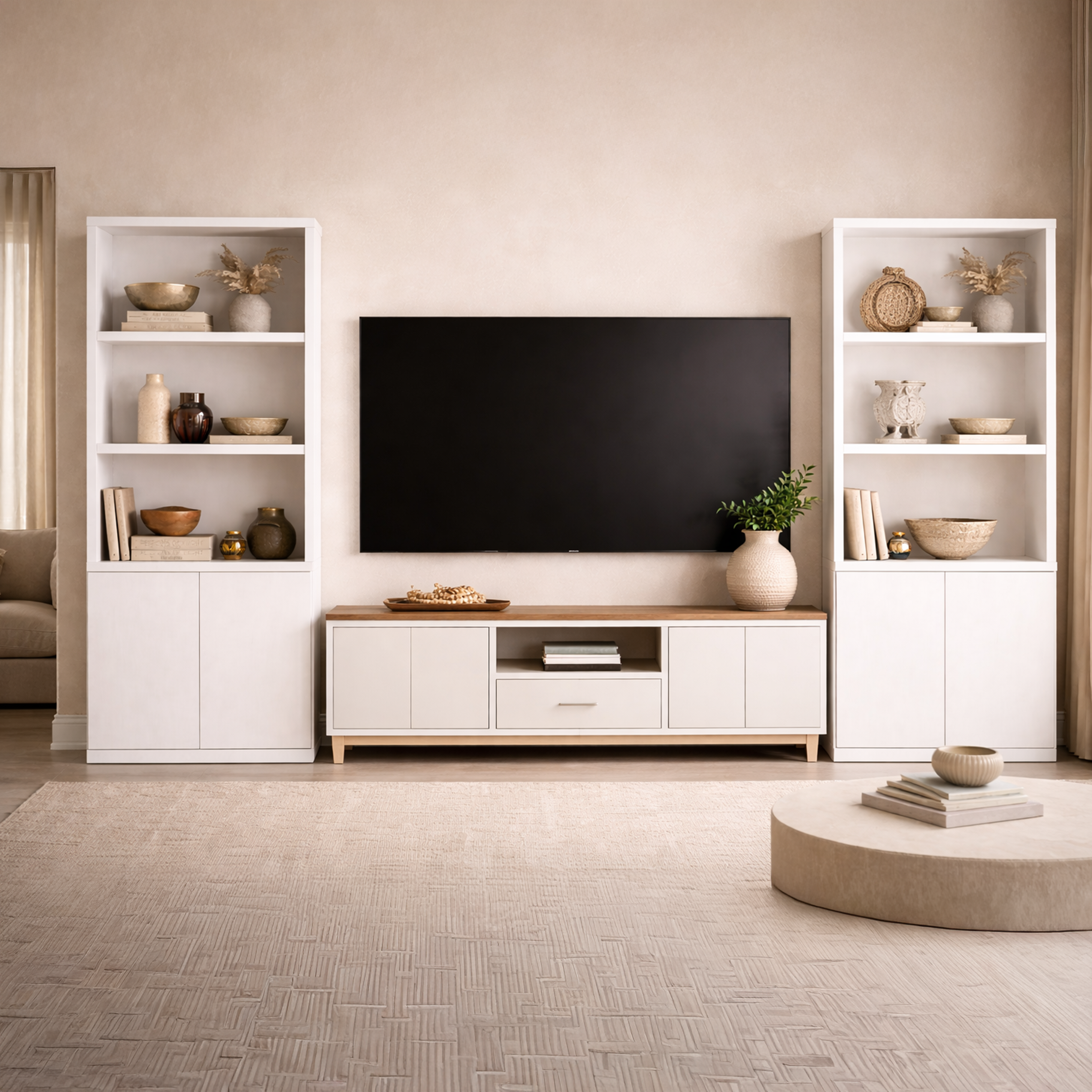 Savanna 5-Shelf Tall Bookcase