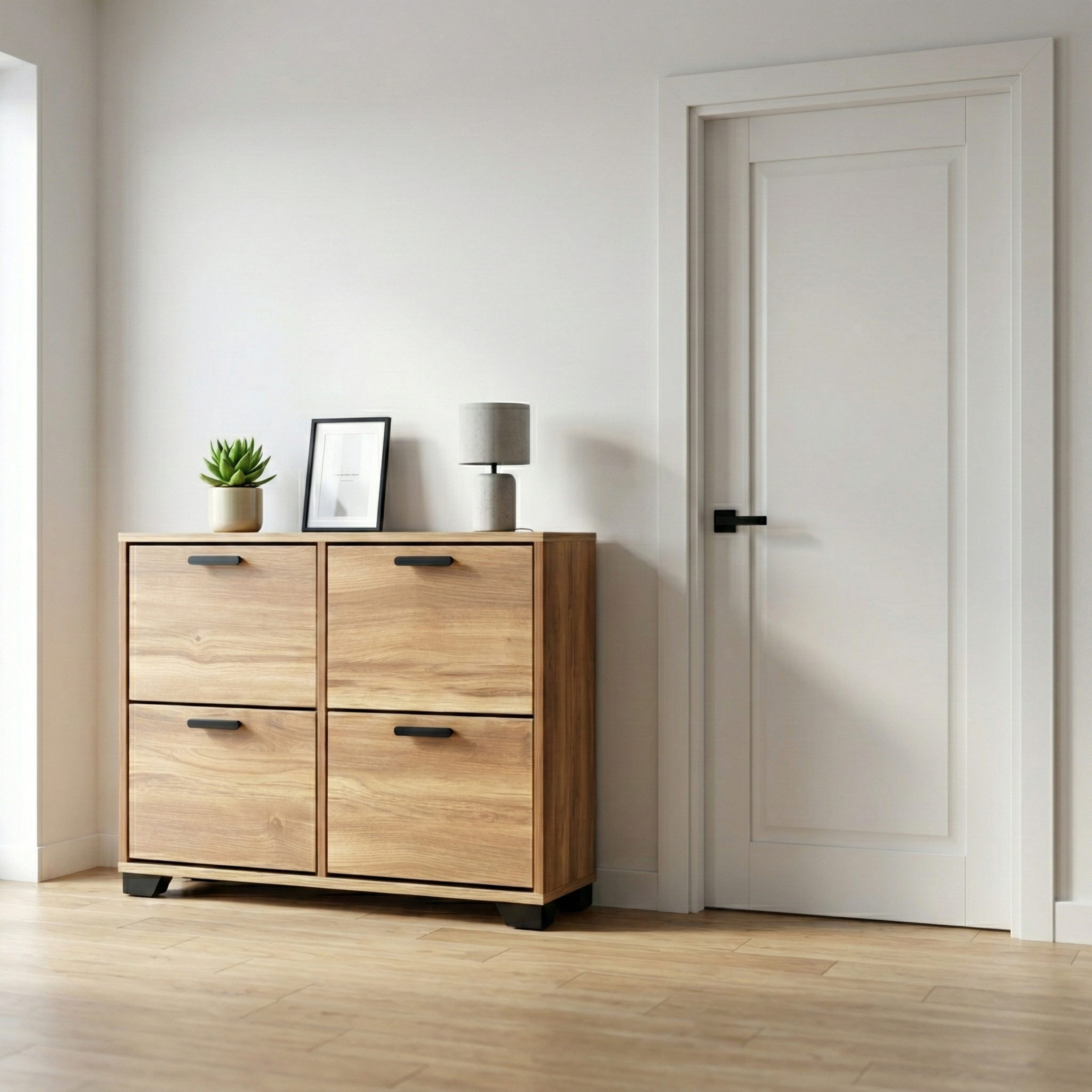 Meuble à chaussures en MDF de haute qualité 20 paires 4 portes