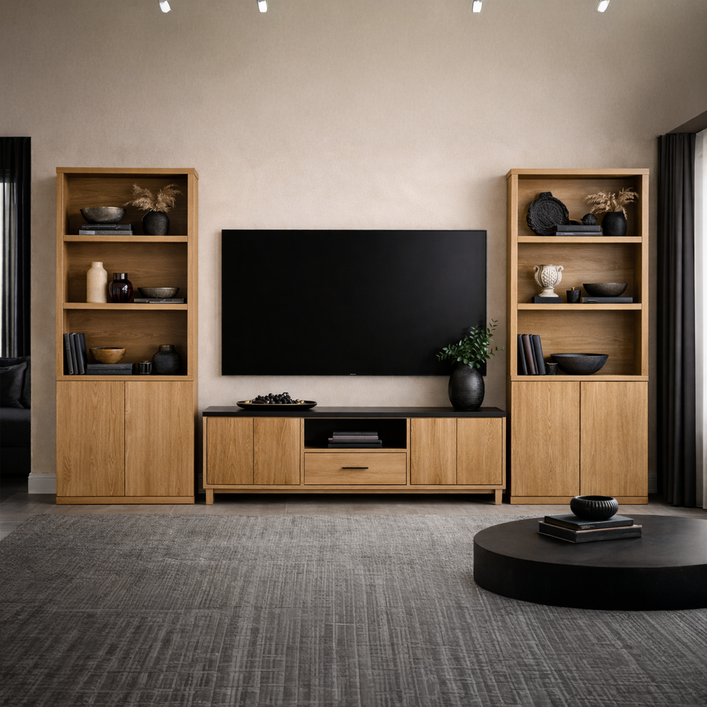 Savanna 5-Shelf Tall Bookcase